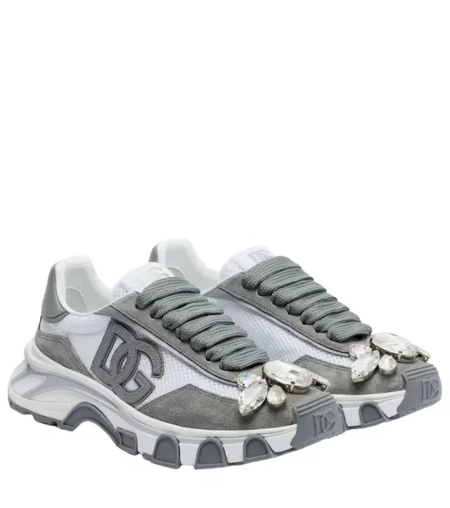 Dolce & Gabbana DG Country Road suede-trimmed sneakers