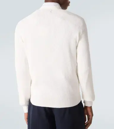 Brunello Cucinelli Ribbed-knit cotton cardigan | Thumbnail 4 Brunello Cucinelli Ribbed-knit cotton cardigan | Thumbnail 4