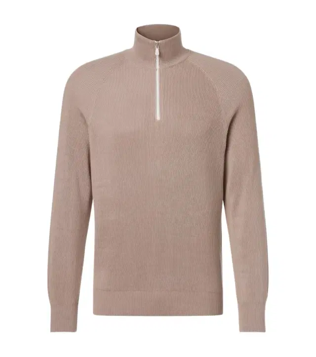Brunello Cucinelli Cotton half-zip sweater
