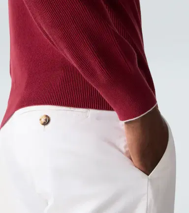 Brunello Cucinelli Ribbed-knit cotton sweater | Thumbnail 3 Brunello Cucinelli Ribbed-knit cotton sweater | Thumbnail 3