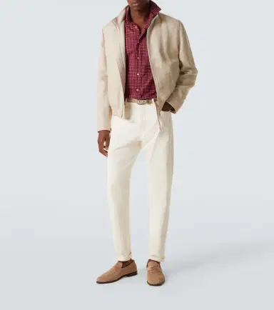 Brunello Cucinelli Printed cotton shirt | Thumbnail 4