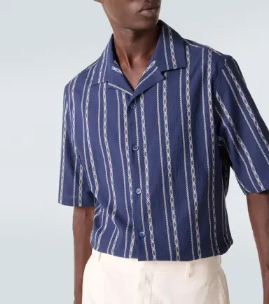 Brunello Cucinelli Printed cotton bowling shirt | Thumbnail 4 Brunello Cucinelli Printed cotton bowling shirt | Thumbnail 4