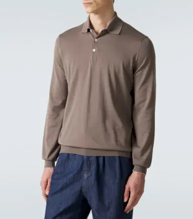 Brunello Cucinelli Cotton polo shirt | Thumbnail 3