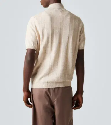 Brunello Cucinelli Linen and cotton polo sweater | Thumbnail 3 Brunello Cucinelli Linen and cotton polo sweater | Thumbnail 3