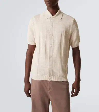 Brunello Cucinelli Linen and cotton polo sweater | Thumbnail 5 Brunello Cucinelli Linen and cotton polo sweater | Thumbnail 5