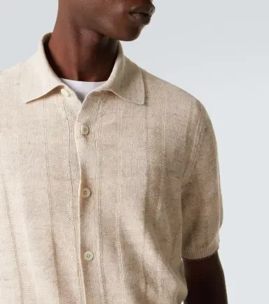 Brunello Cucinelli Linen and cotton polo sweater | Thumbnail 6 Brunello Cucinelli Linen and cotton polo sweater | Thumbnail 6