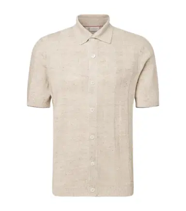 Brunello Cucinelli Linen and cotton polo sweater | Thumbnail 1 Brunello Cucinelli Linen and cotton polo sweater | Thumbnail 1