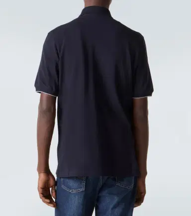 Brunello Cucinelli Embroidered cotton piqué polo shirt | Thumbnail 2 Brunello Cucinelli Embroidered cotton piqué polo shirt | Thumbnail 2