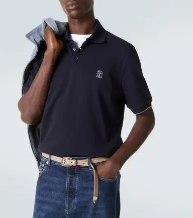Brunello Cucinelli Embroidered cotton piqué polo shirt | Thumbnail 5 Brunello Cucinelli Embroidered cotton piqué polo shirt | Thumbnail 5