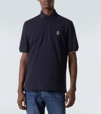 Brunello Cucinelli Embroidered cotton piqué polo shirt | Thumbnail 6 Brunello Cucinelli Embroidered cotton piqué polo shirt | Thumbnail 6