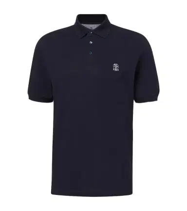 Brunello Cucinelli Embroidered cotton piqué polo shirt | Thumbnail 1 Brunello Cucinelli Embroidered cotton piqué polo shirt | Thumbnail 1
