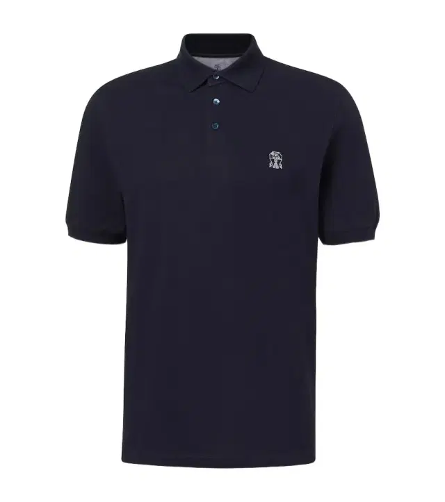 Embroidered cotton piqué polo shirt