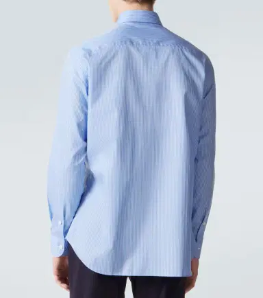 Brioni Striped cotton poplin shirt | Thumbnail 3 Brioni Striped cotton poplin shirt | Thumbnail 3