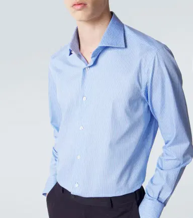 Brioni Striped cotton poplin shirt | Thumbnail 4 Brioni Striped cotton poplin shirt | Thumbnail 4