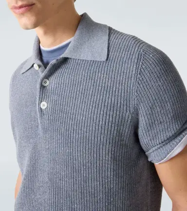 Brunello Cucinelli Linen and cotton polo shirt | Thumbnail 2 Brunello Cucinelli Linen and cotton polo shirt | Thumbnail 2