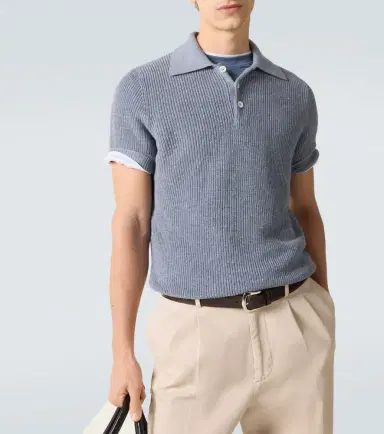 Brunello Cucinelli Linen and cotton polo shirt | Thumbnail 6 Brunello Cucinelli Linen and cotton polo shirt | Thumbnail 6