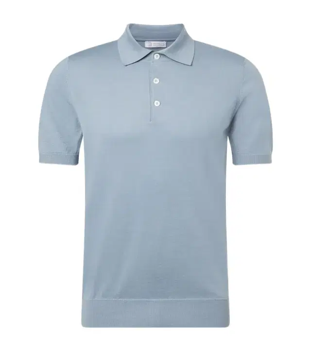 Cotton piqué polo shirt