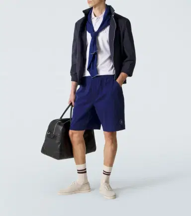 Brunello Cucinelli Technical cotton polo shirt | Thumbnail 4