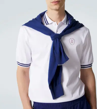 Brunello Cucinelli Technical cotton polo shirt | Thumbnail 5