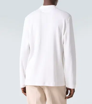 Brunello Cucinelli Cotton and silk Henley shirt | Thumbnail 3