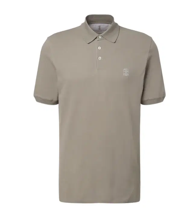 Cotton piqué polo shirt