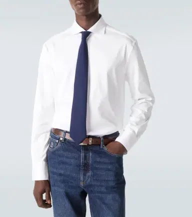Brunello Cucinelli Cotton poplin shirt | Thumbnail 7