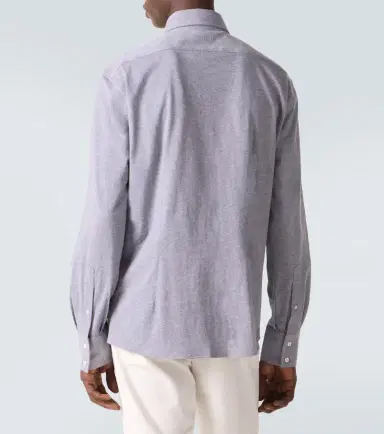Brunello Cucinelli Cotton poplin shirt | Thumbnail 2