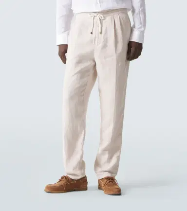 Brunello Cucinelli Linen tapered pants | Thumbnail 5