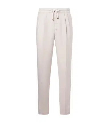 Brunello Cucinelli Linen tapered pants | Thumbnail 1