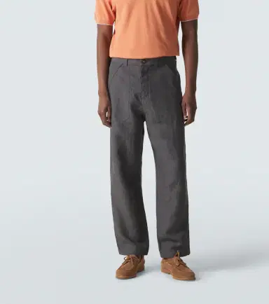 Brunello Cucinelli Linen straight pants | Thumbnail 2