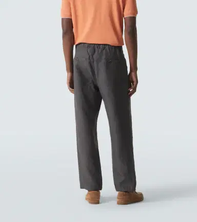Brunello Cucinelli Linen straight pants | Thumbnail 4