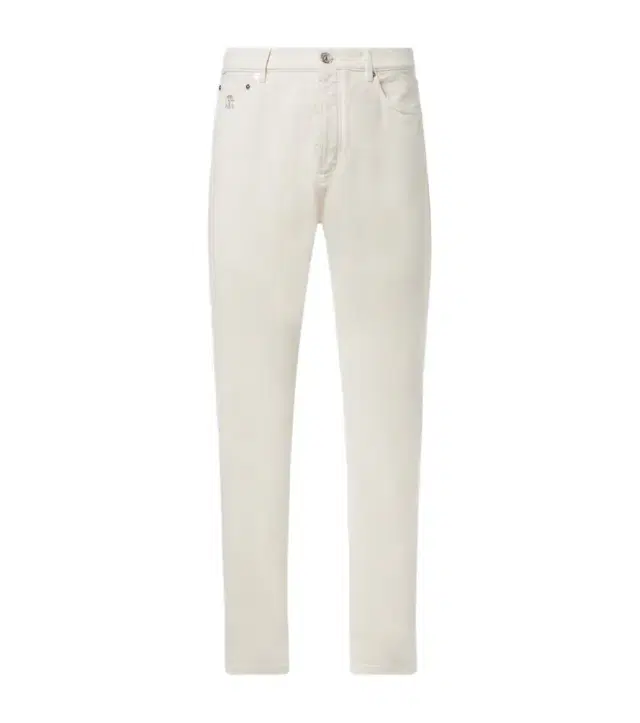 Mid-rise straight jeans