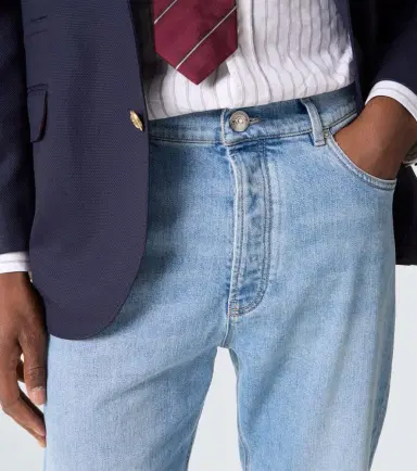 Brunello Cucinelli Mid-rise straight jeans | Thumbnail 3 Brunello Cucinelli Mid-rise straight jeans | Thumbnail 3