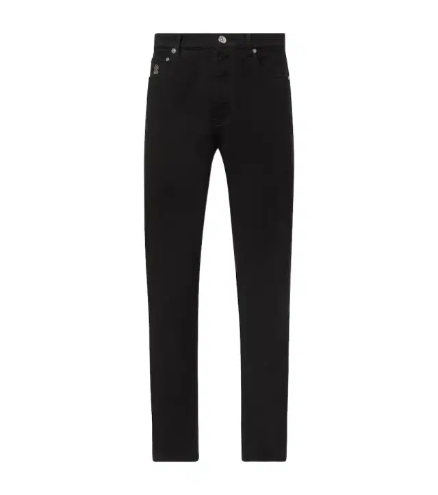 Mid-rise straight jeans