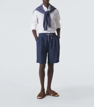 Brunello Cucinelli Linen shorts | Thumbnail 3 Brunello Cucinelli Linen shorts | Thumbnail 3