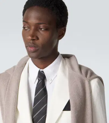 Brunello Cucinelli Striped silk tie | Thumbnail 3 Brunello Cucinelli Striped silk tie | Thumbnail 3