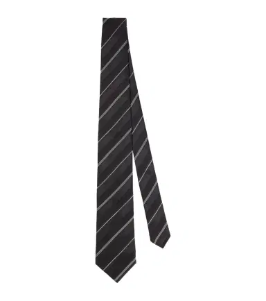 Brunello Cucinelli Striped silk tie | Thumbnail 1 Brunello Cucinelli Striped silk tie | Thumbnail 1