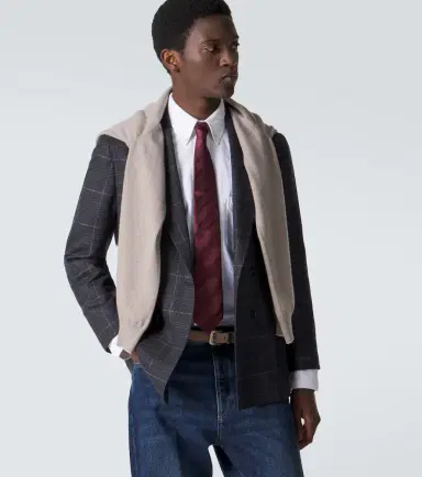 Brunello Cucinelli Striped silk tie | Thumbnail 3