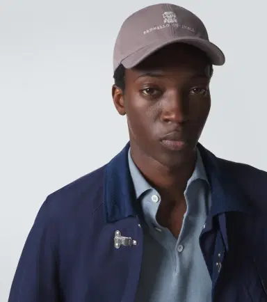 Brunello Cucinelli Logo embroidered cotton baseball cap | Thumbnail 4 Brunello Cucinelli Logo embroidered cotton baseball cap | Thumbnail 4