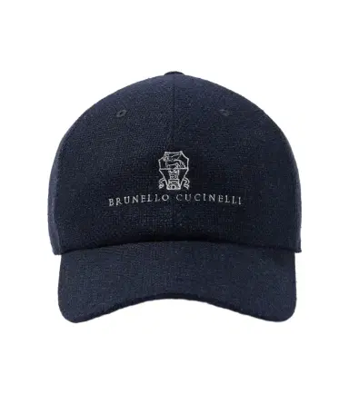 Brunello Cucinelli Logo silk, linen, and wool baseball cap | Thumbnail 1 Brunello Cucinelli Logo silk, linen, and wool baseball cap | Thumbnail 1