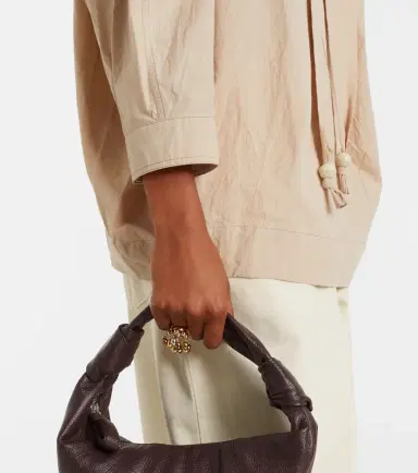 Lemaire Tie-neck cotton crêpe blouse | Thumbnail 5