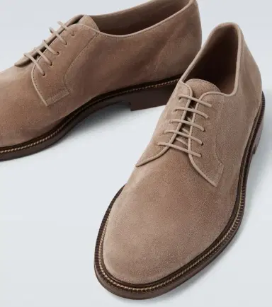 Brunello Cucinelli Suede Derby shoes | Thumbnail 6