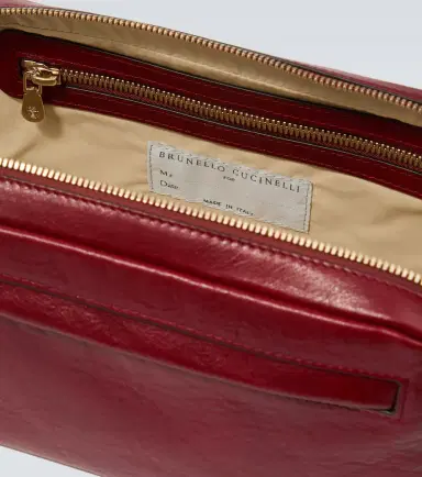 Brunello Cucinelli Leather toiletry bag | Thumbnail 3 Brunello Cucinelli Leather toiletry bag | Thumbnail 3