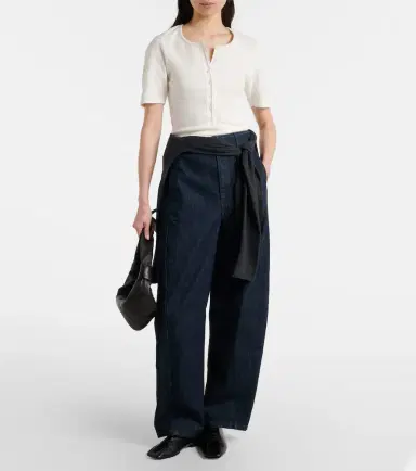 Lemaire Cotton and linen jersey Henley shirt | Thumbnail 2