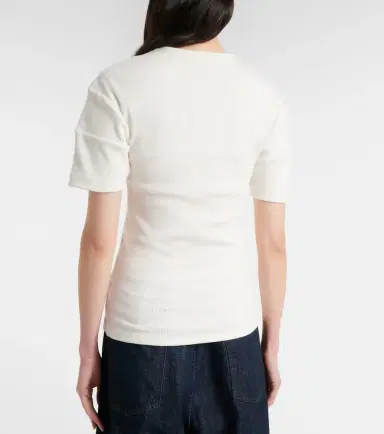 Lemaire Cotton and linen jersey Henley shirt | Thumbnail 3