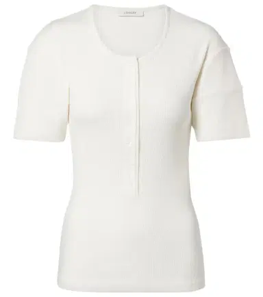 Lemaire Cotton and linen jersey Henley shirt | Thumbnail 1
