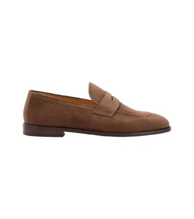 Brunello Cucinelli Suede penny loafers