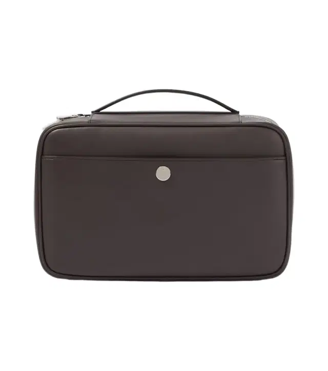 Leather toiletry bag