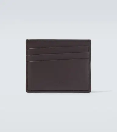 Brunello Cucinelli Logo debossed leather card holder | Thumbnail 3
