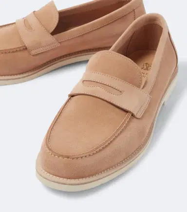Brunello Cucinelli Suede penny loafers | Thumbnail 2 Brunello Cucinelli Suede penny loafers | Thumbnail 2